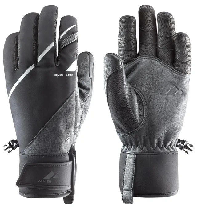 zanier-50-north-gtx-skitourenhandschuhe-schwarz-weiss-primaloft image 1