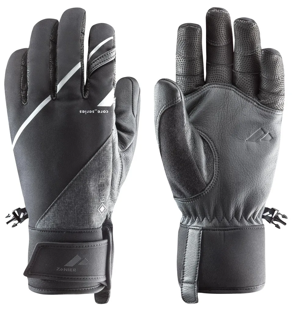 zanier-50-north-gtx-skitourenhandschuhe-schwarz-weiss-primaloft image 1