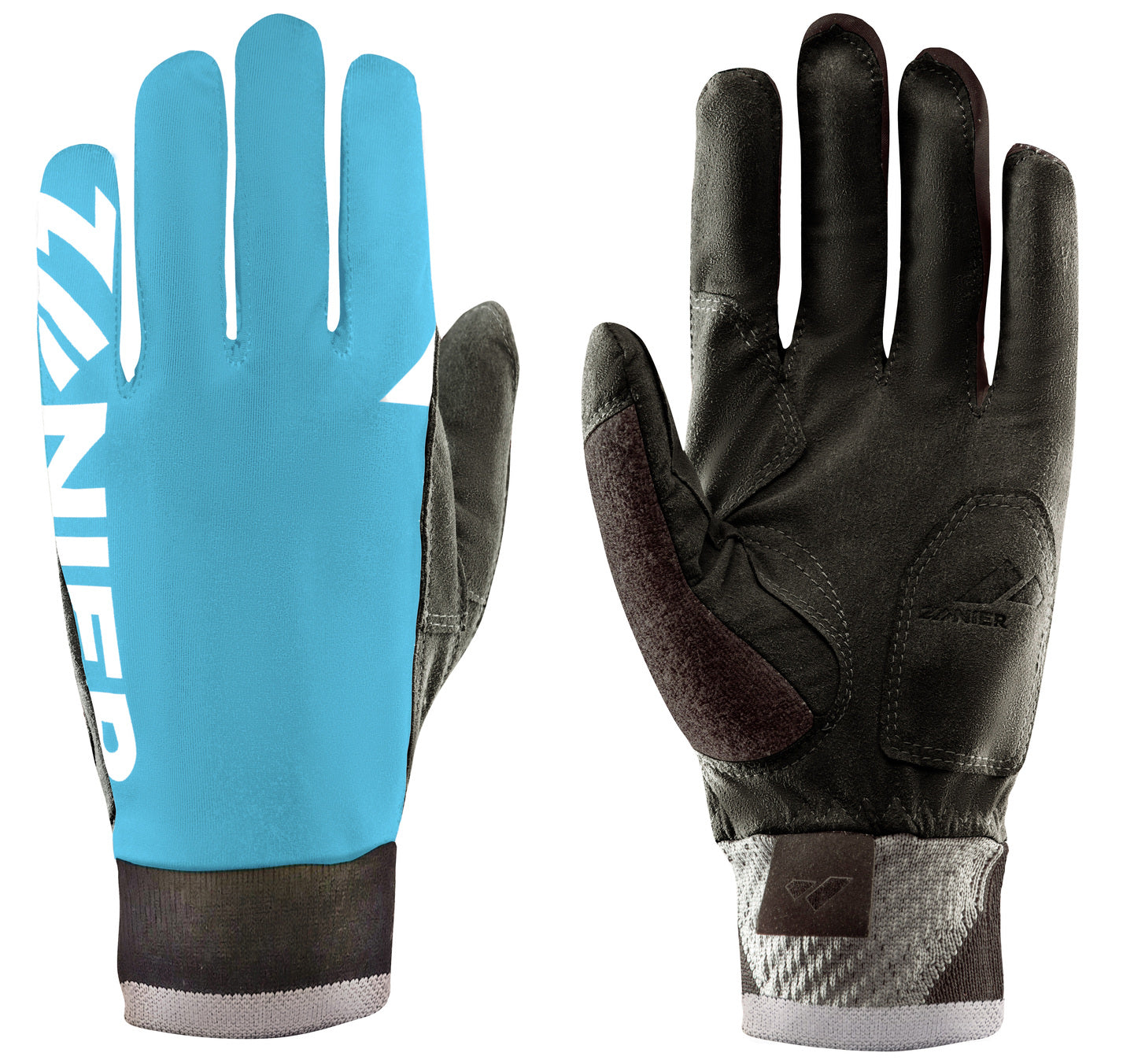 zanier-xc-pro-langlaufhandschuhe-t-rkis-schwarz-winddicht image 2
