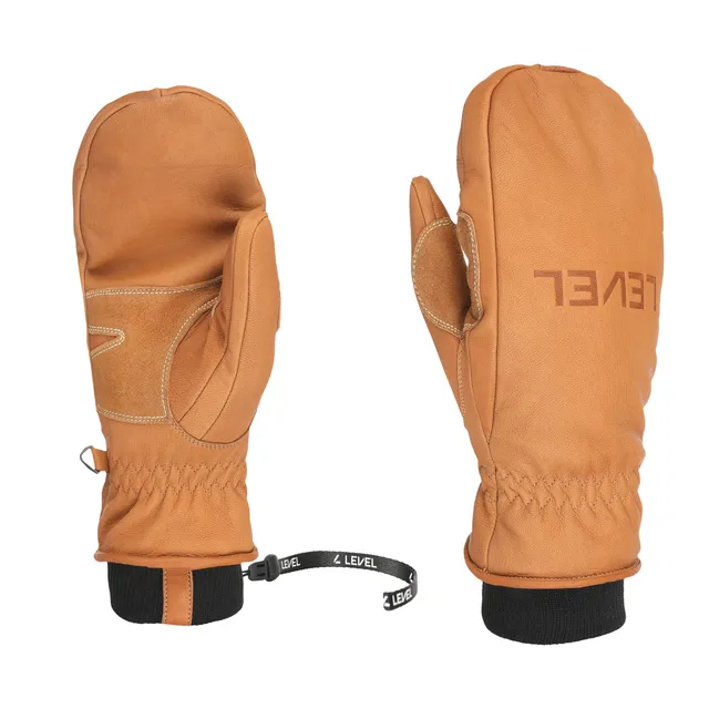 level-half-pipe-rebel-mitten-snowboard-f-ustling-beige-leder image 1