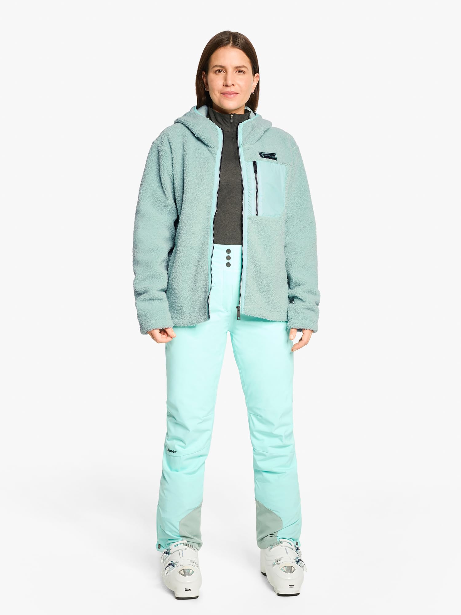 ziener-juha-z-fleecejacke-damen-mit-kapuze-high-loft image 5