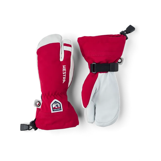 hestra-army-leather-heli-ski-jr-3-finger-skihandschuh-kinder-sehr-warm image 1