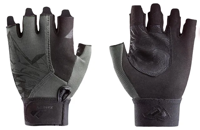 zanier-kinigat-juniors-klettersteighandschuh-schwarz-anthrazit image 1