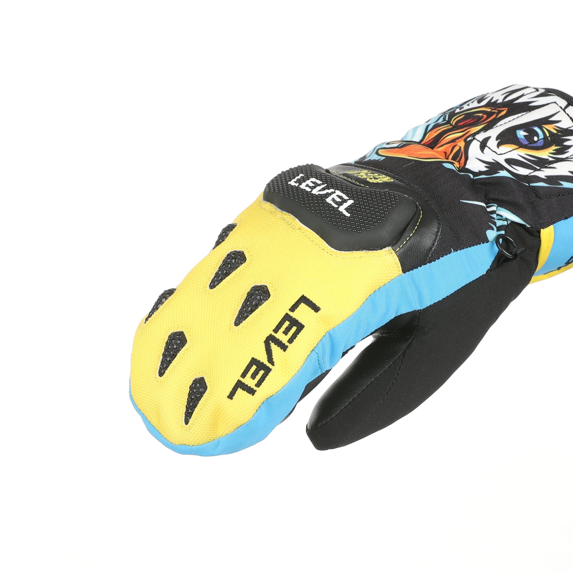 level-worldcup-race-jr-mitten-skihandschuhe-gelb-blau-wasserdicht image 5