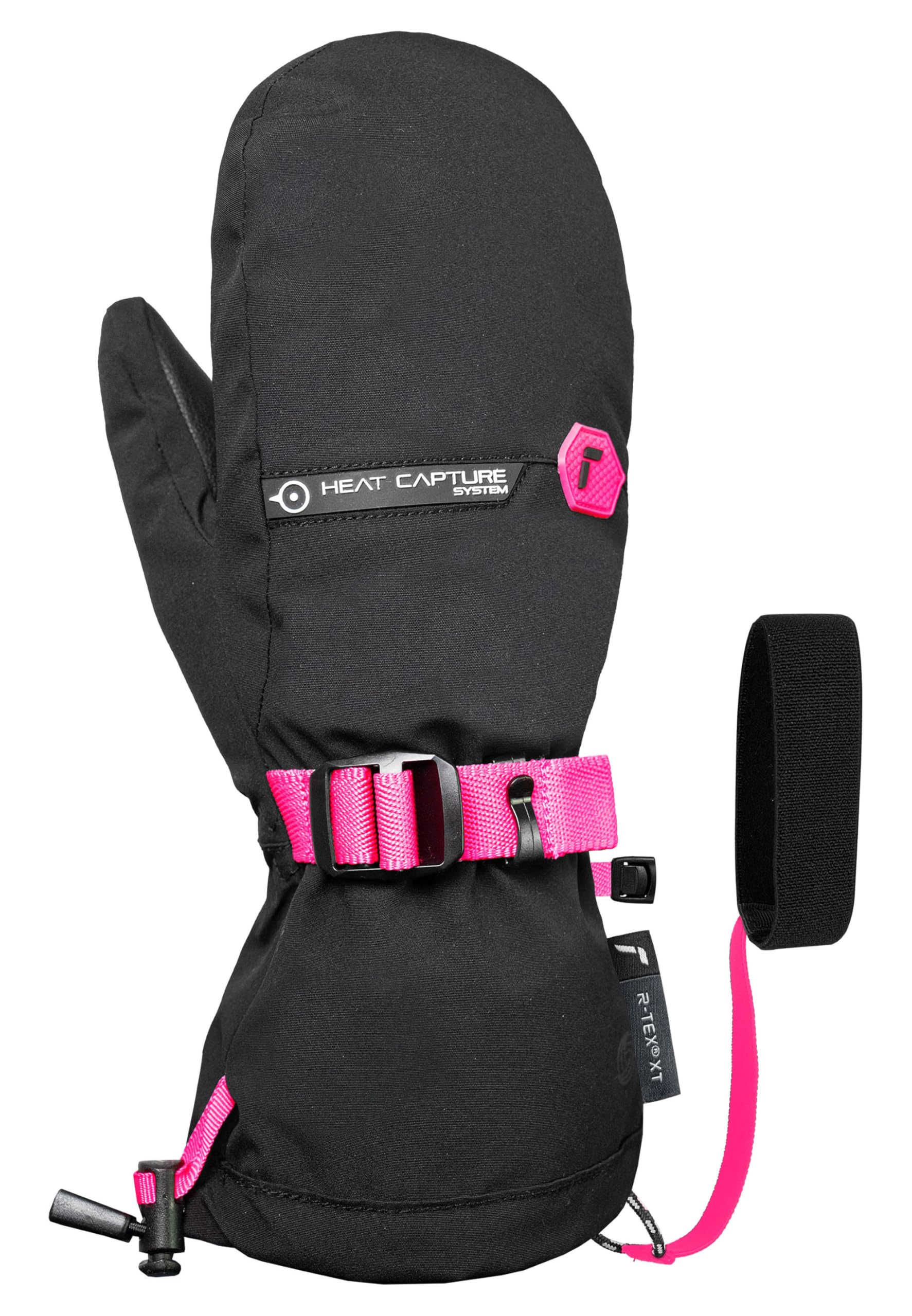 reusch-down-spirit-kinder-f-ustlinge-skihandschuhe-schwarz-blau-gelb-wolle image 2