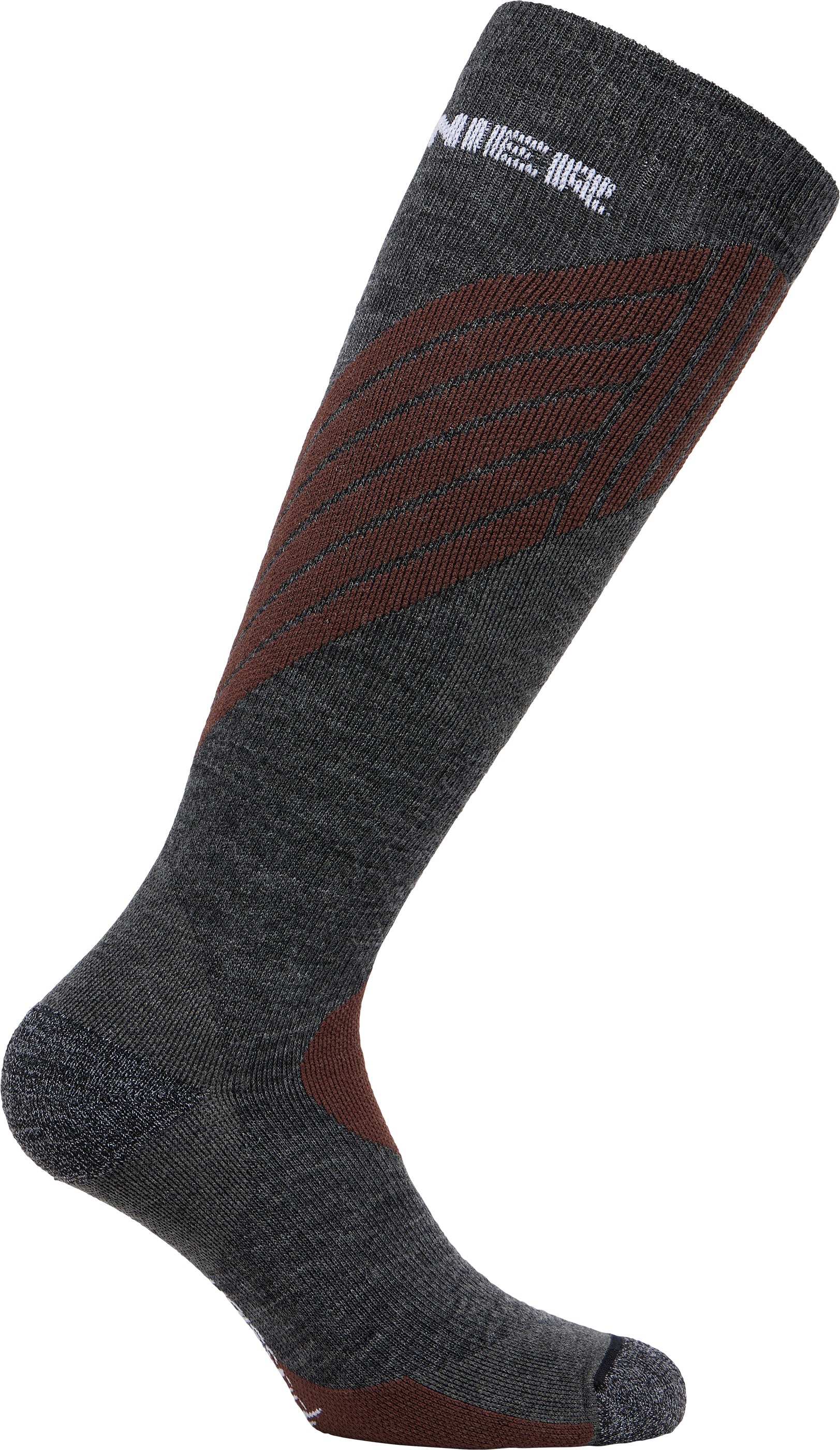 zanier-alpine-socks-skisocken-mittelgrau-braun-merinowolle image 3