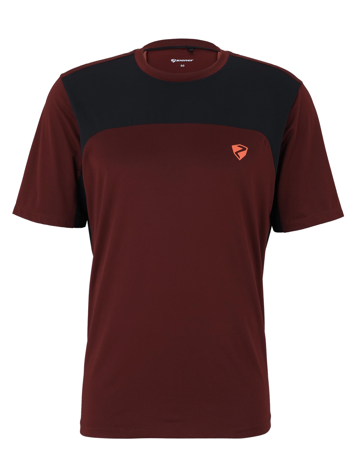 ziener-nucio-z-herren-t-shirt-50-redwood-schnelltrocknend image 1