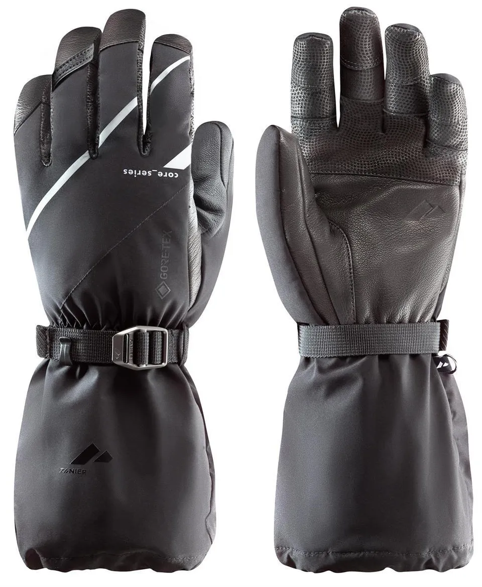 zanier-70-north-gtx-skitourenhandschuhe-schwarz-weiss-warm image 1