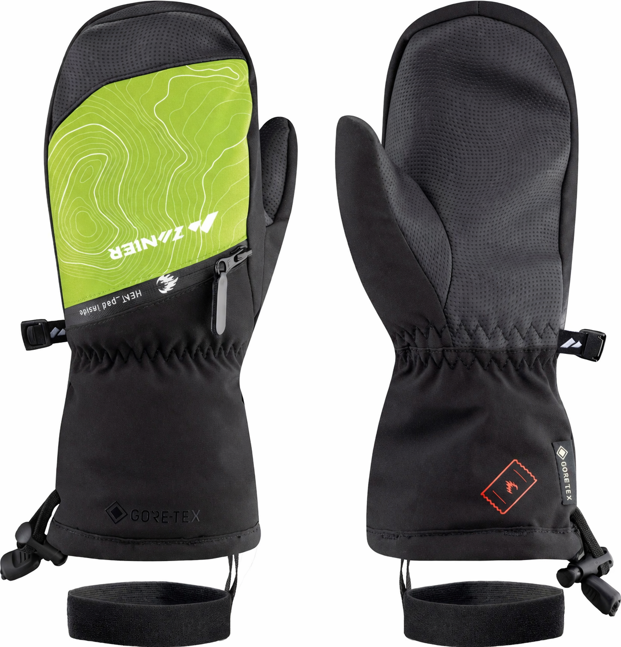 zanier-heat-pads-gtx-mitten-junior-schwarz-gore-tex image 3