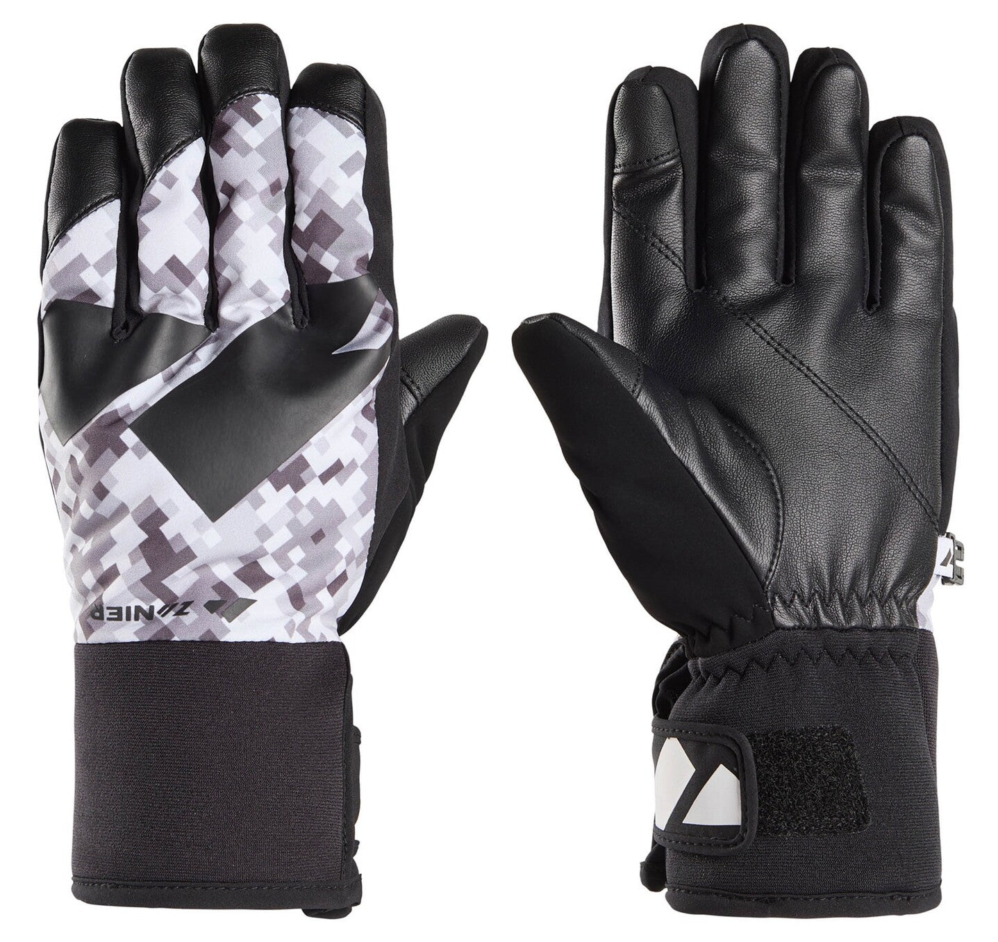 zanier-shredder-stx-kinder-skihandschuhe-schwarz-weiss-gr-5 image 4