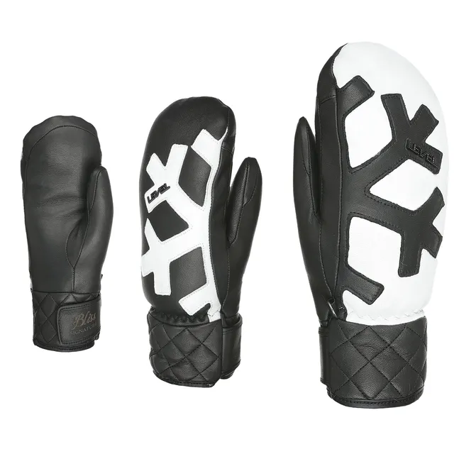 level-rexford-coco-mitten-f-ustlinge-schwarz-wei-leder image 1