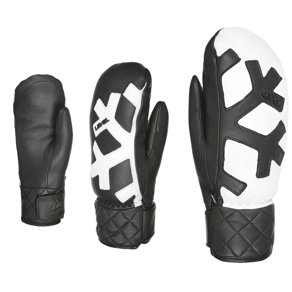 level-rexford-coco-mitten-f-ustlinge-schwarz-wei-leder image 1
