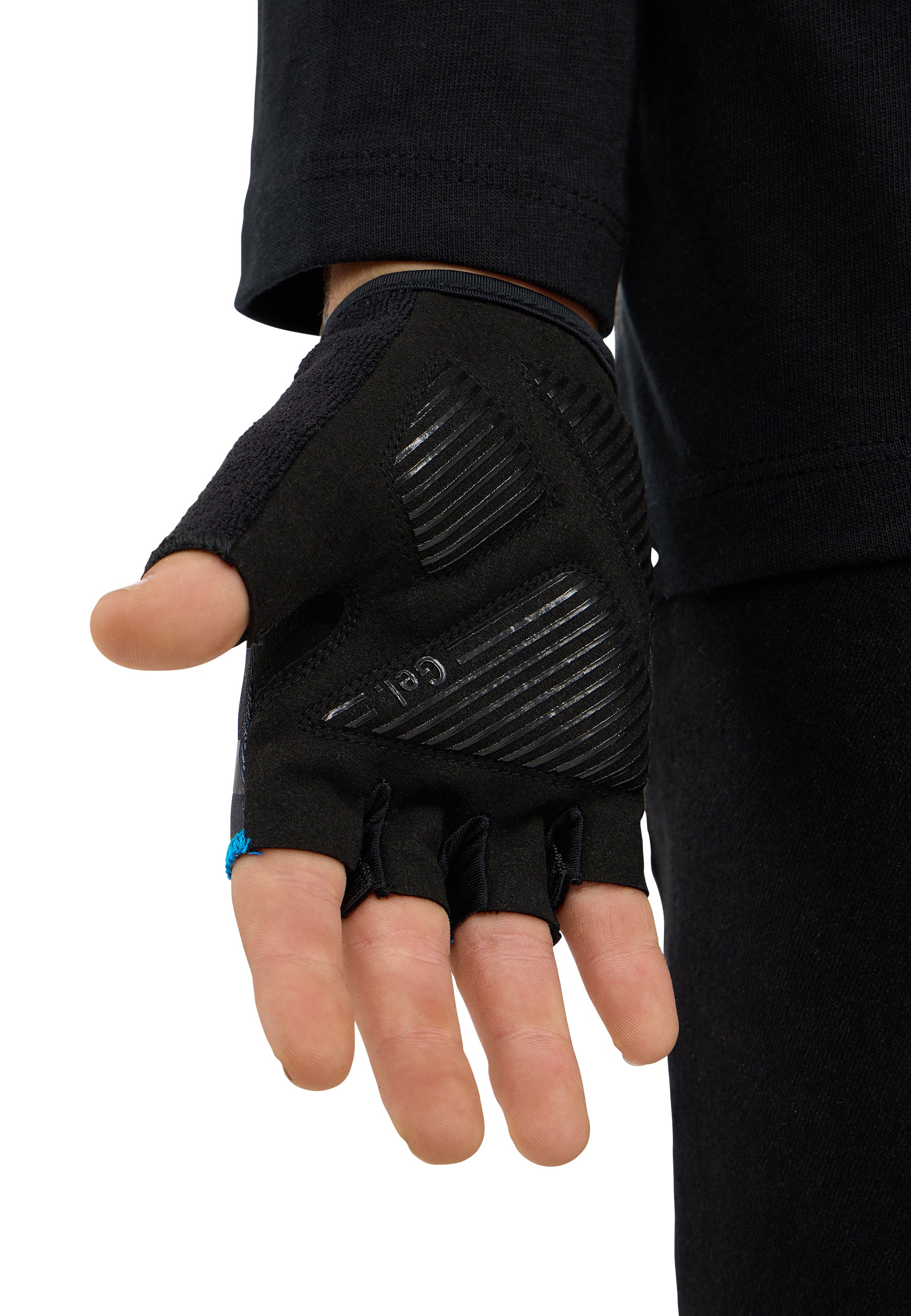 zanier-young-racer-kinder-fahrradhandschuhe-schwarz-mit-gel-pads image 6