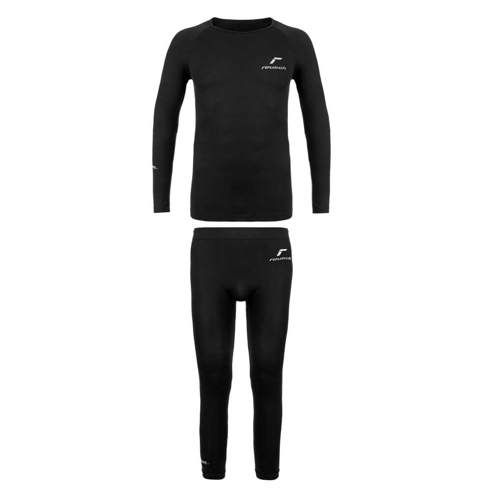 reusch-down-spirit-junior-warm-thermounterw-sche-set-158-164-schwarz image 2