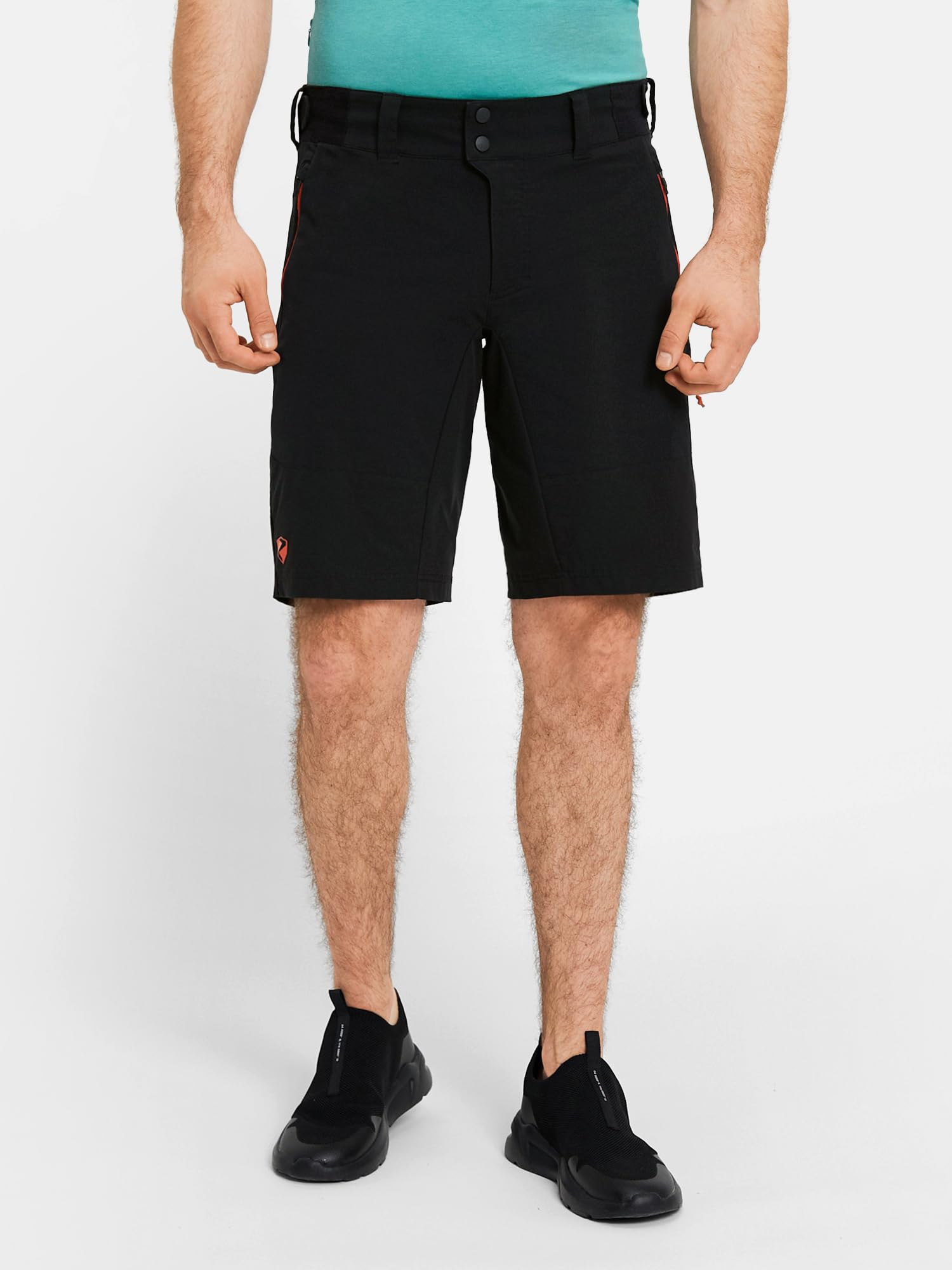 ziener-bikewear-niando-z-bikeshorts-herren-schwarz-orange-gr-50 image 3