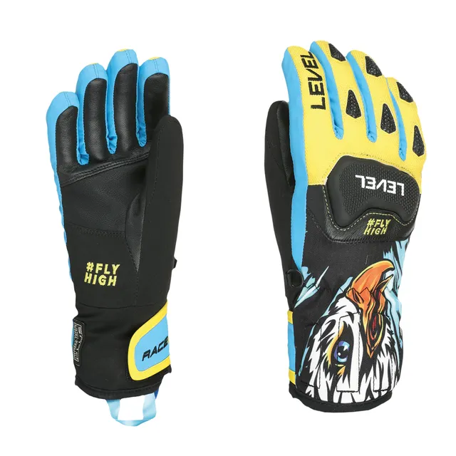 level-worldcup-race-jr-skihandschuhe-yellow-blue image 1