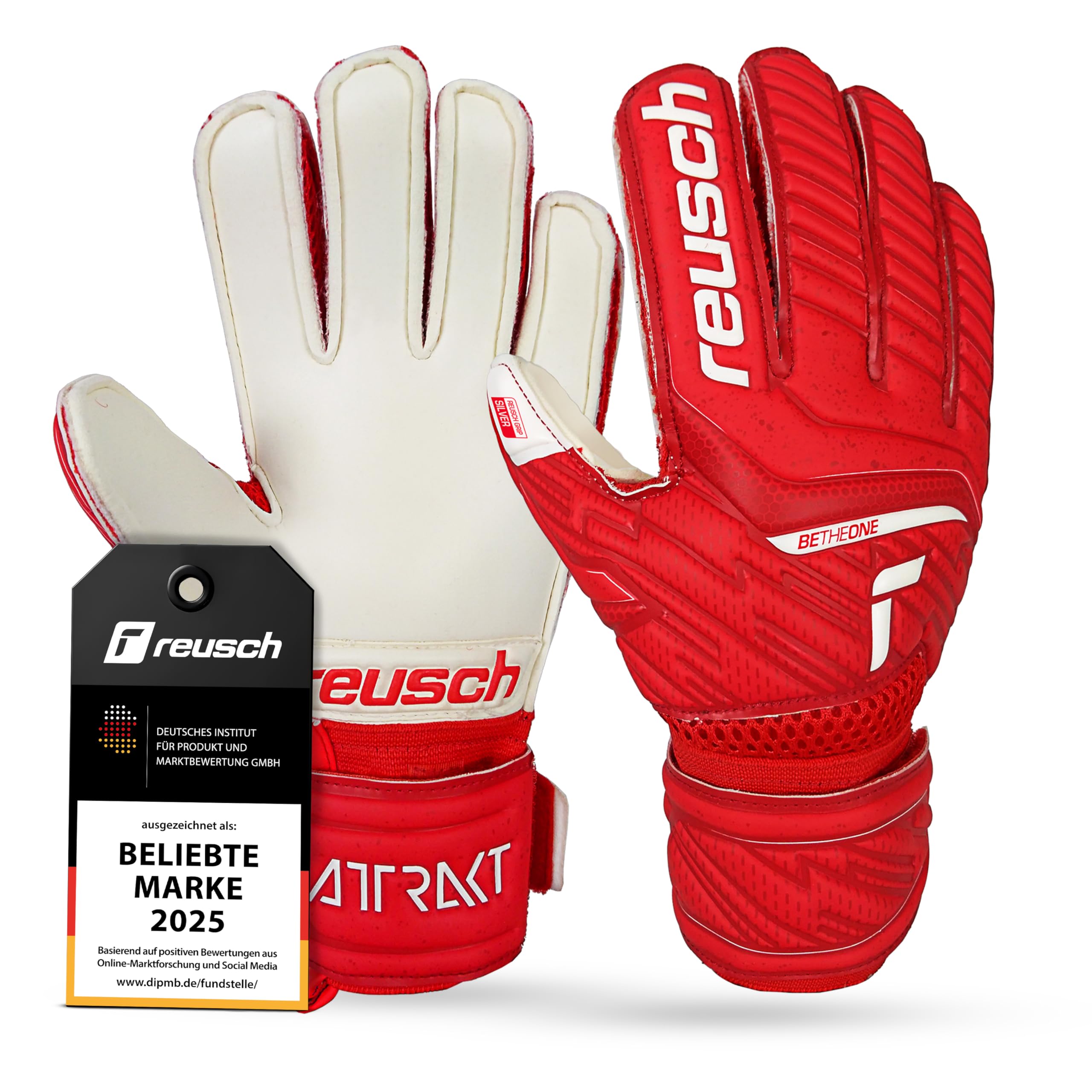 reusch-attrakt-silver-junior-torwarthandschuhe-grip image 1