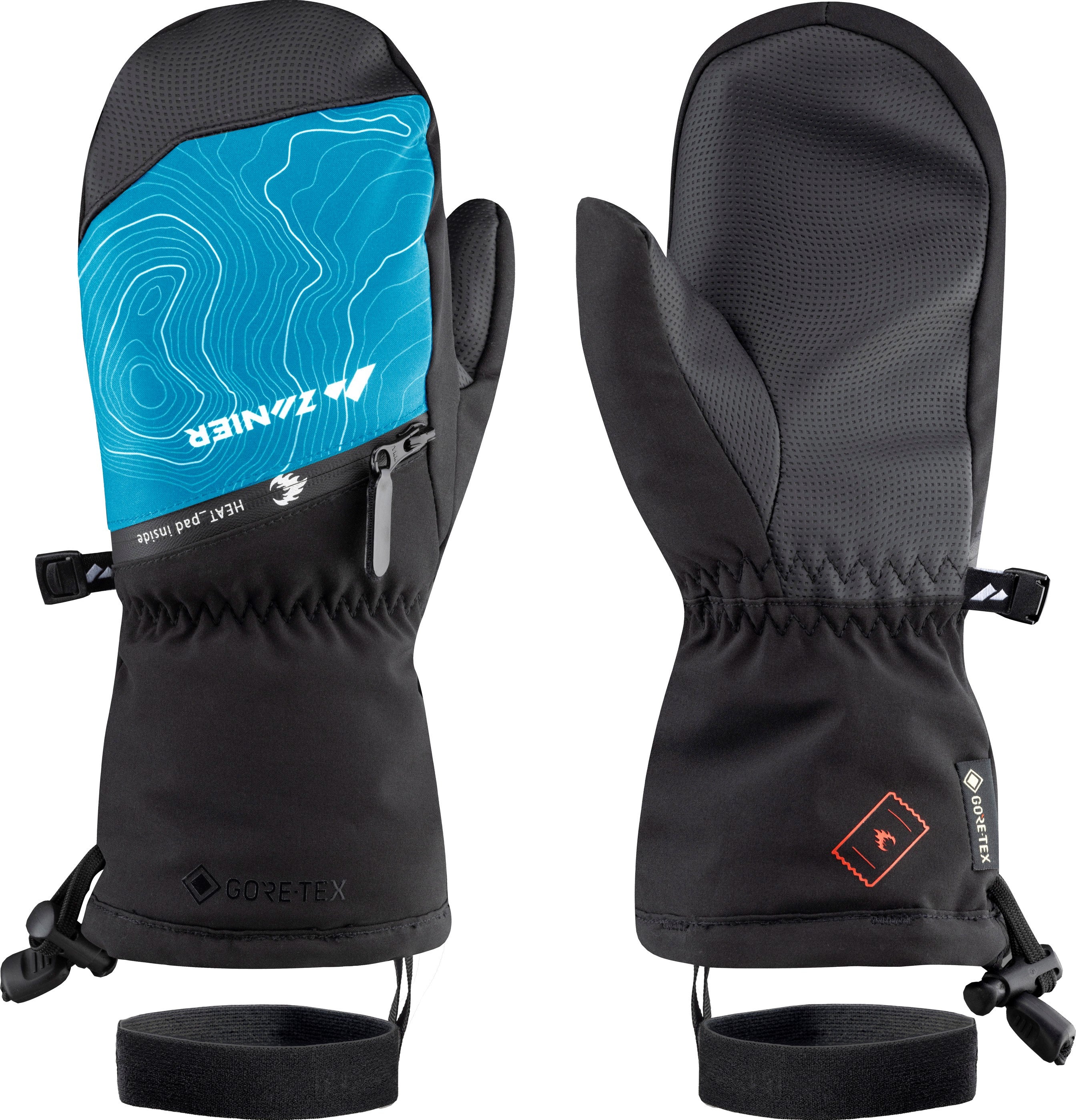 zanier-heat-pads-gtx-mitten-junior-schwarz-gore-tex image 5