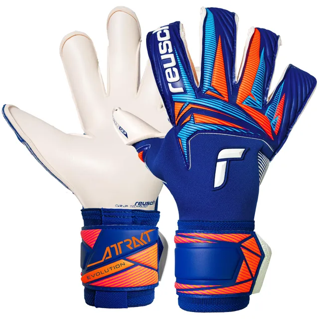 reusch-attrakt-torwarthandschuhe-gr-e-9-mit-gold-x-grip image 1