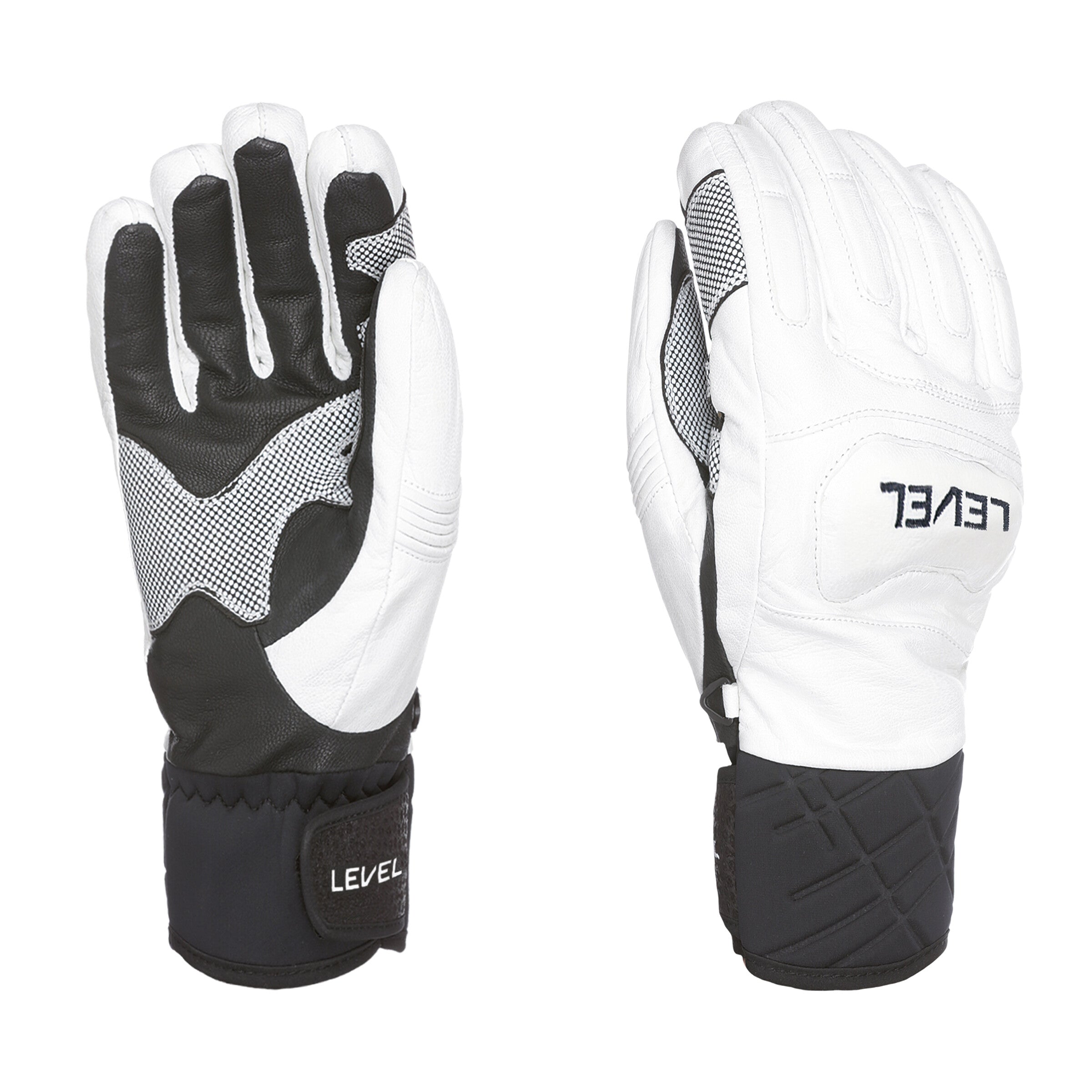 level-worldcup-race-skihandschuhe-schwarz-leder-wasserdicht image 5