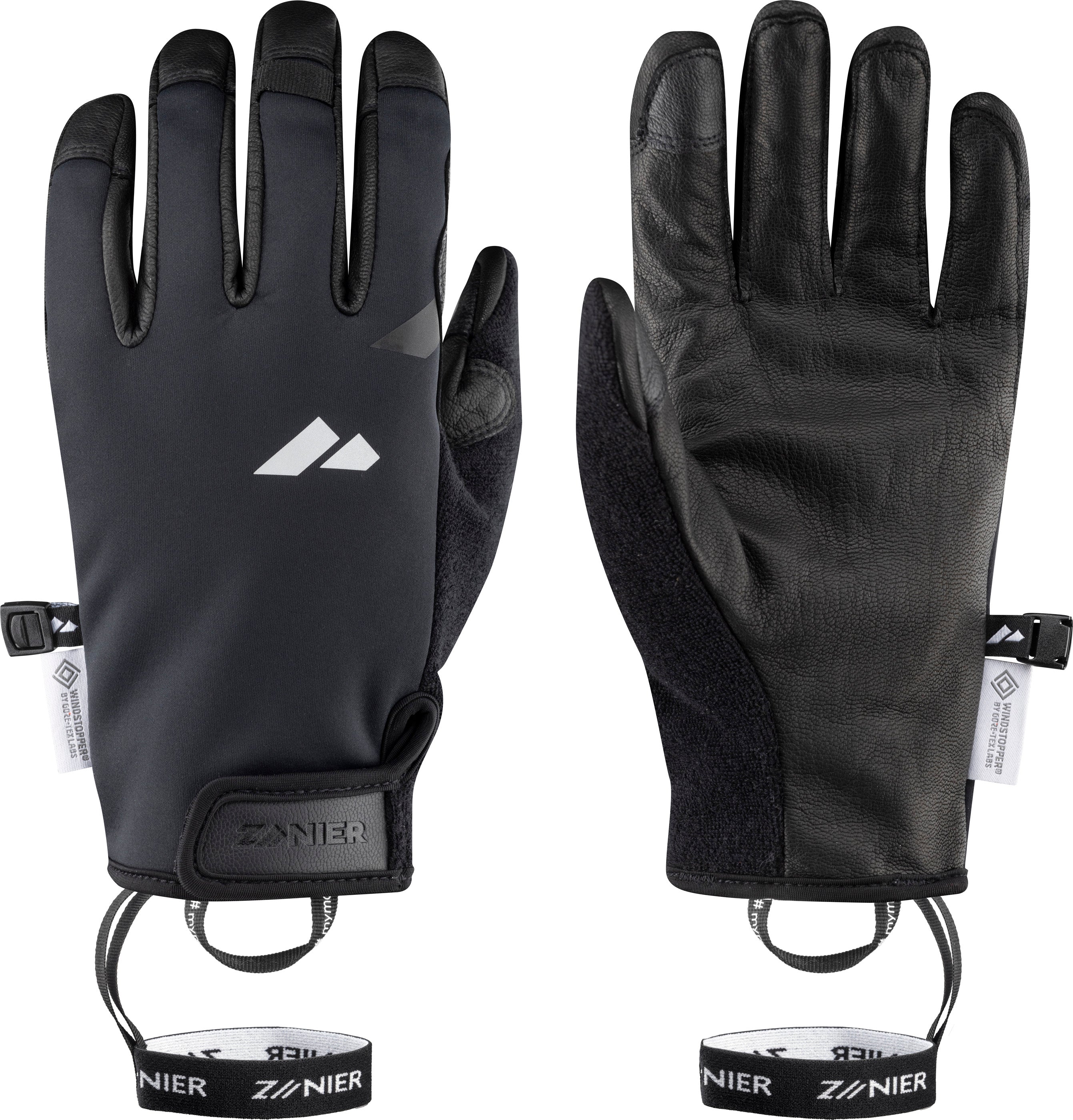 zanier-olperer-ws-windstopper-handschuhe-schwarz-atmungsaktiv image 1