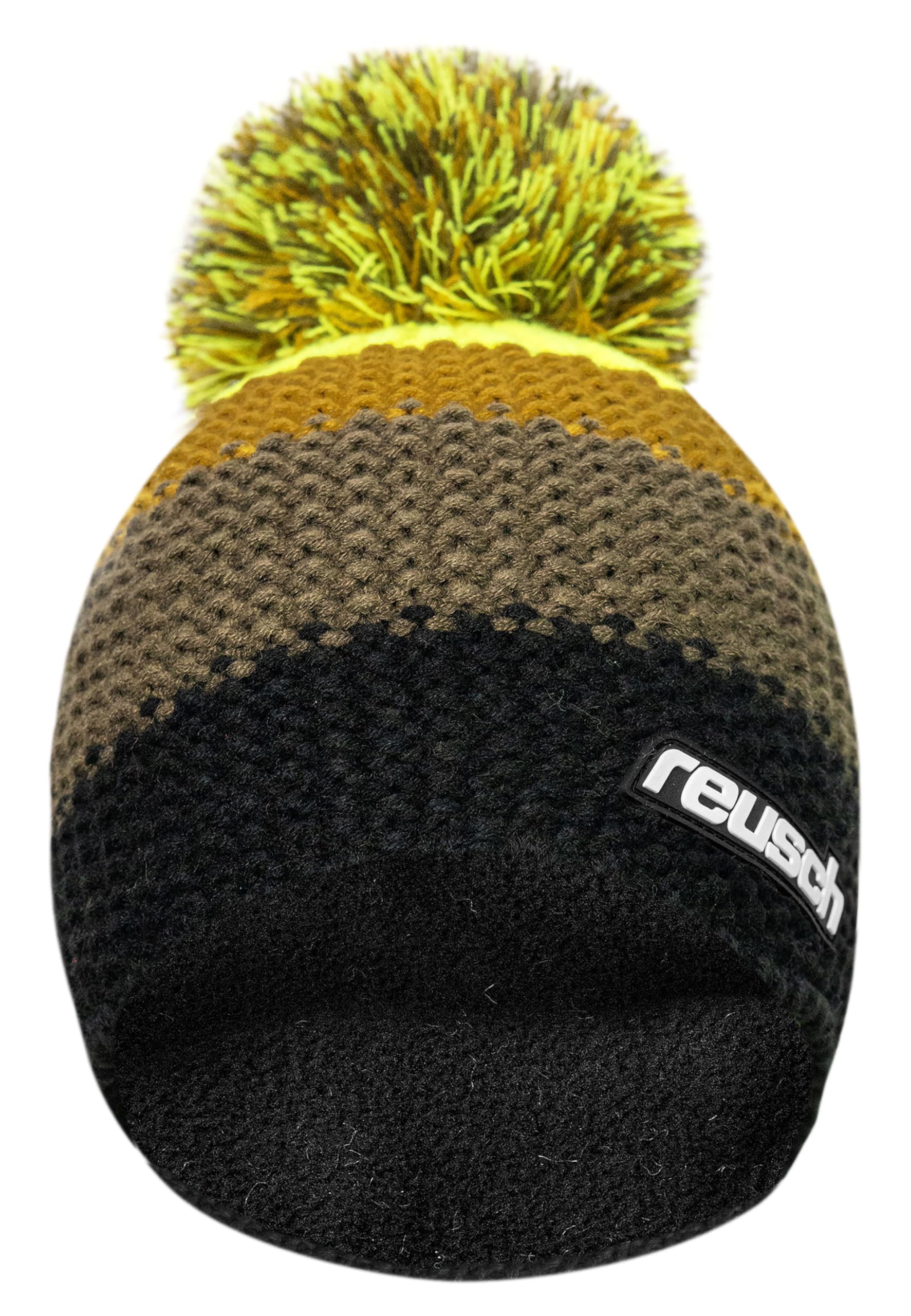 reusch-enzo-beanie-strickm-tze-schwarz-blau-orange-fleece image 8