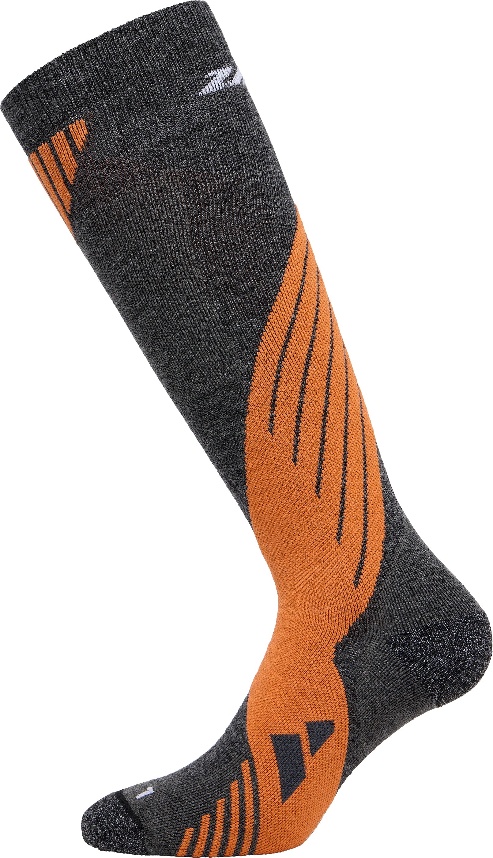 zanier-alpine-socks-skisocken-mittelgrau-braun-merinowolle image 6