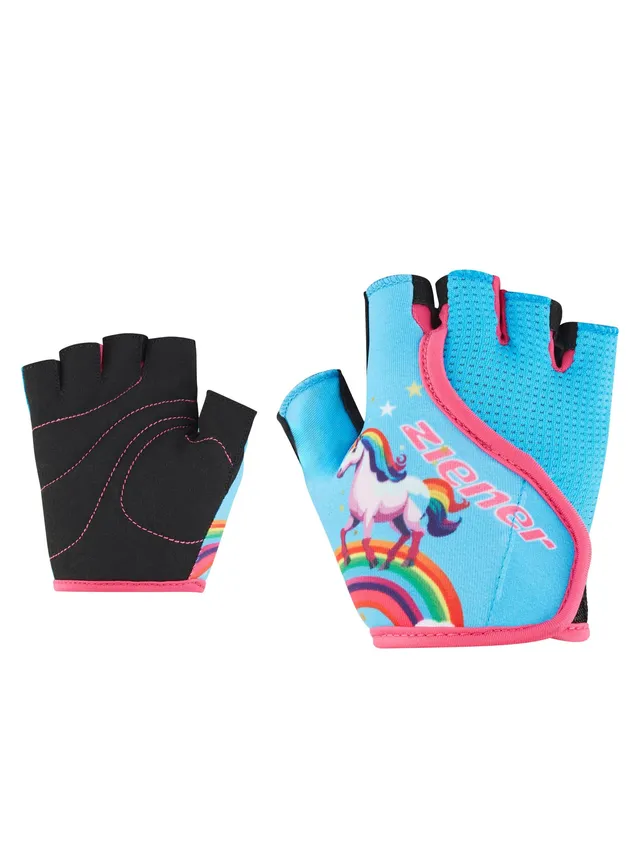 ziener-claudi-z-junior-fahrradhandschuhe-kurzfinger-aqua-blue-m image 1